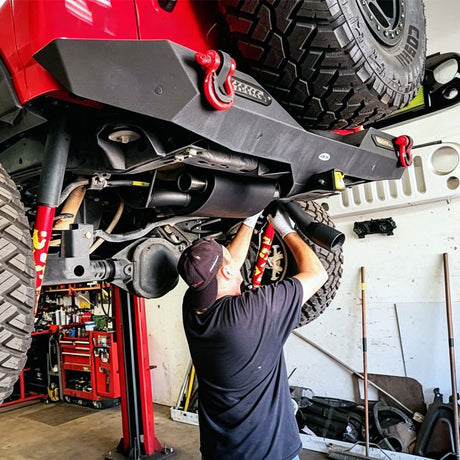 2007-2017 Jeep Wrangler JK (3.6L / 3.8L) & 2018-2023 Jeep Wrangler JL (2.0L / 3.6L) Axle-Back Exhaust System Flashark