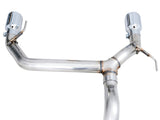 AWE Tuning 0FG Dual Rear Exit Exhaust with Chrome Silver Tips and BashGuard | 2021+ Ford Bronco