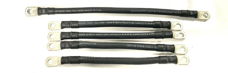 Ezgo battery Cables 2 GAUGE AWG golf cart TXT 36V BRAIDED 5pc Set COLOR CHOICES AC DC WIRE AND SUPPLY