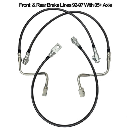 Ford Brake Lines - Extended, Super Duty Conversion - 1992-1997 Ford F-Series Sky's Offroad Design