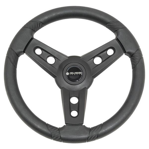 Gussi Lugana Rigid Molding Steering Wheel (Black)(EZ-GO HUB)