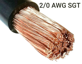 2/0 Gauge Battery Cable Black SAE J1127 SGT Automotive Power Wire SOLD PER FOOT AC/DC WIRE AND SUPPLY