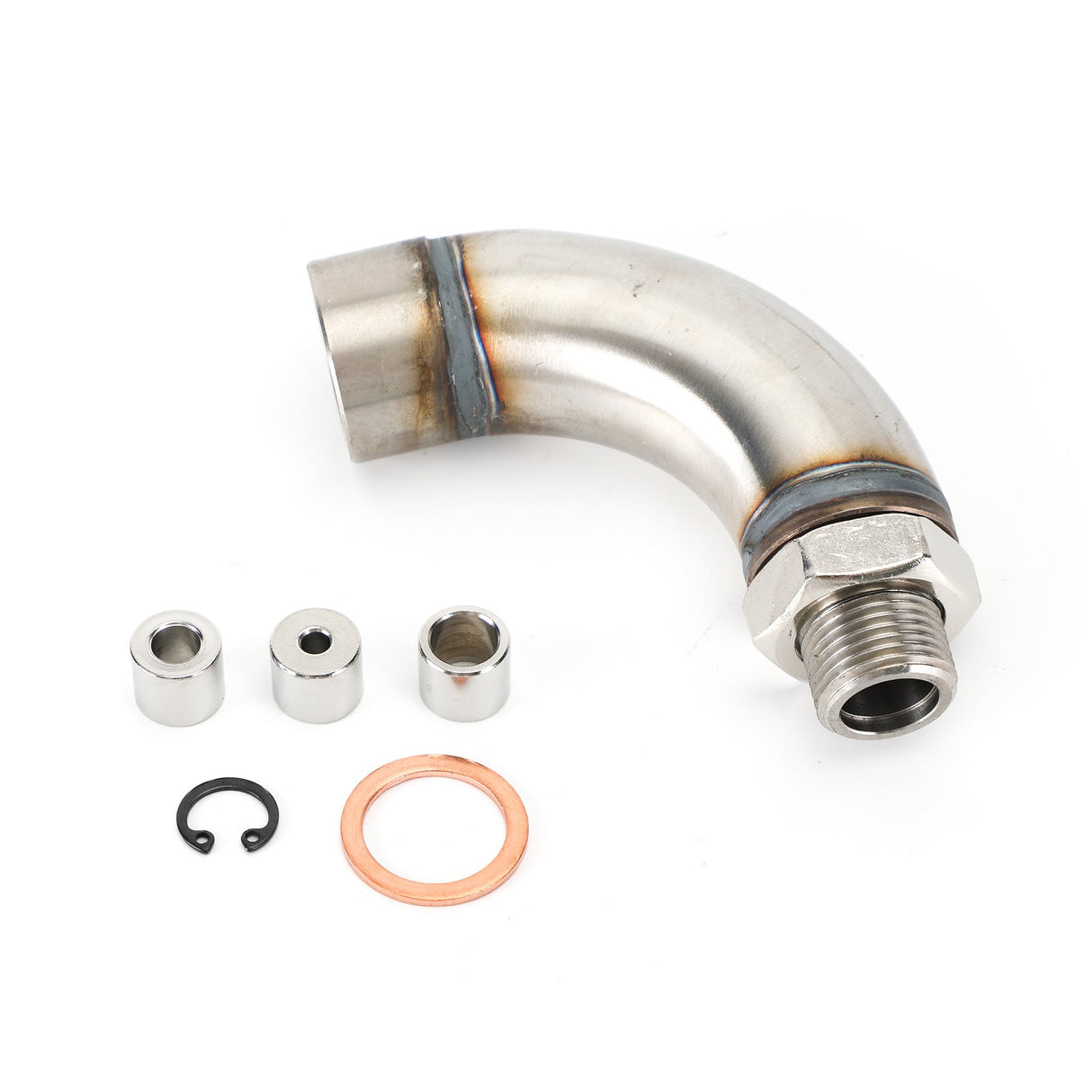 OBD2 Vihicle M18X1.5 J Style O2 Oxygen Sensor Angled Extender Spacer Kit