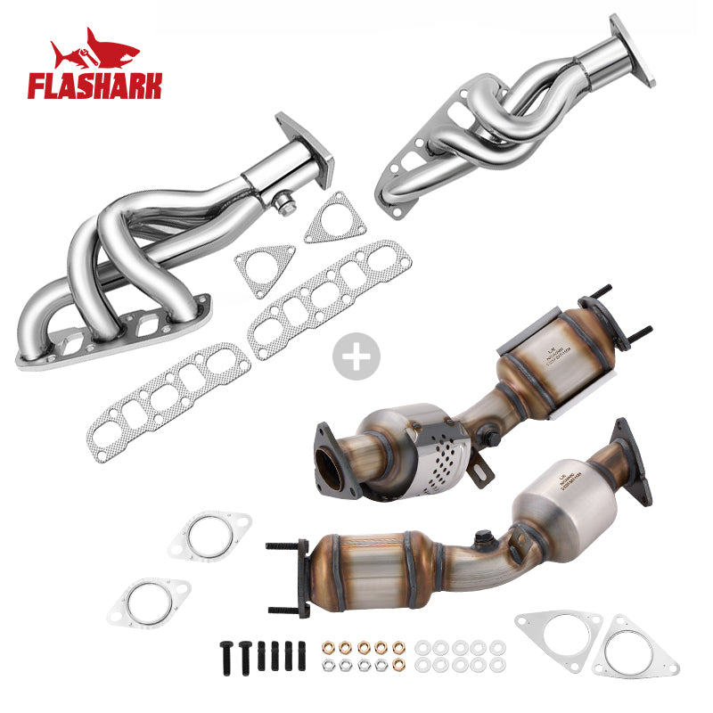 Left&Right Catalytic Converter Kit For 2007-2019 Infiniti G37, Q50, G35 - Direct Fit, E.P.A. Compliant Flashark