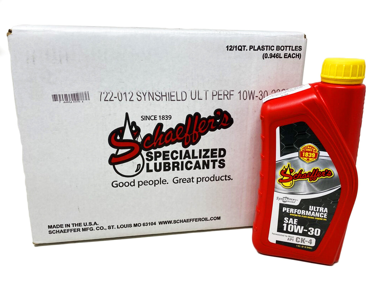 Schaeffers 0722 SynShield Ultra Performance 10W-30 Diesel Engine Oil Schaeffers