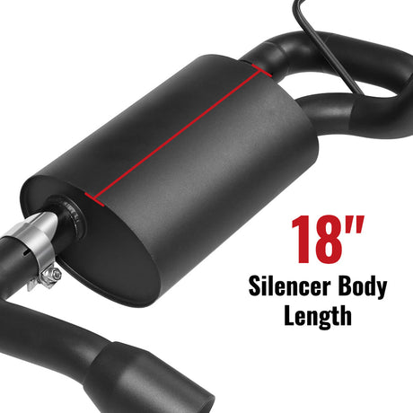 2007-2017 Jeep Wrangler JK (3.6L / 3.8L) & 2018-2023 Jeep Wrangler JL (2.0L / 3.6L) Axle-Back Exhaust System Flashark