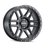 Mayhem 8304 Delta Wheel BLACK W/MATTE BLACK LIP 17X9 5-127 -12MM 78.1MM