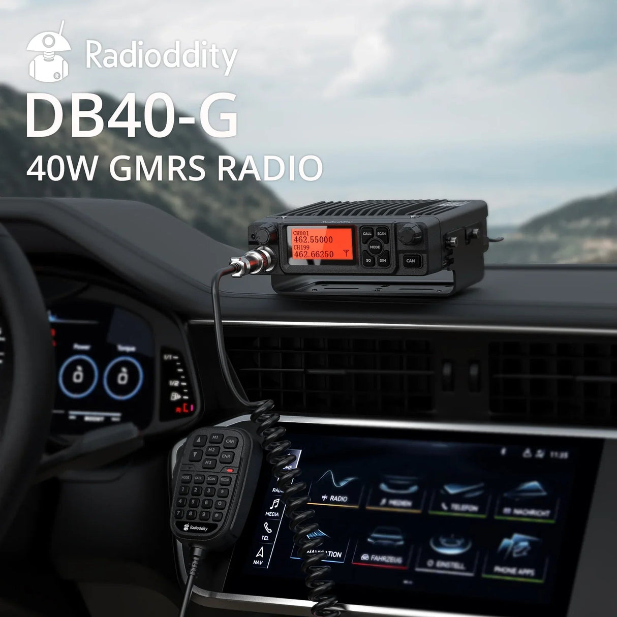 Radioddity DB40-G GMRS Mobile Radio Radioddity