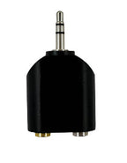 Y-Adapter 1/8" (3.5mm) stereo Male to Dual 1/8" (3.5mm) Mono Female TekShack