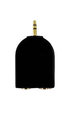 Gold plated Y- Adapter 1/4" Jacks to 1/8" plug TekShack
