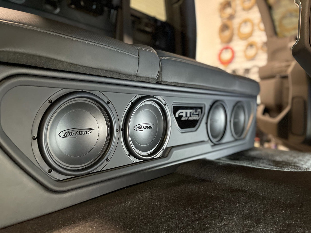 Custom JL Audio Four 8-inch Front-Firing Vented Sub Enclosure: 2019–2026 GMC & Chevy Sounds Good Stereo