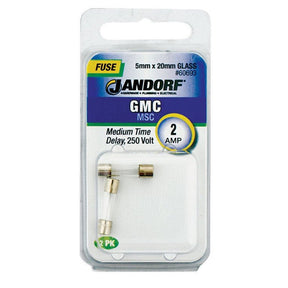 Jandorf Medium Time Delay 250 Volt 2 Amp Fuse #60693 Jandorf