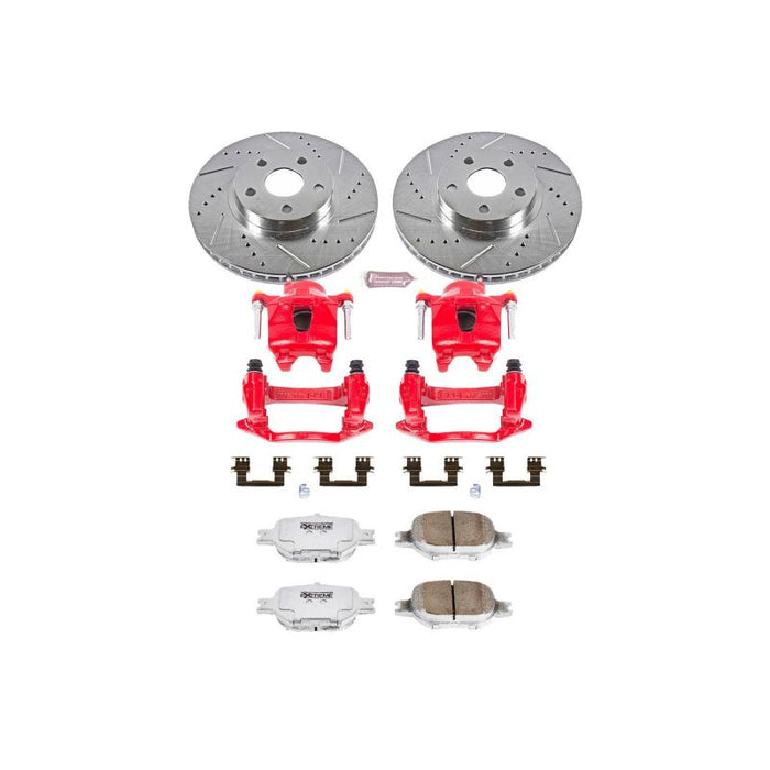 Power Stop 00-02 Toyota Celica Front Z26 Street Warrior Brake Kit w/Calipers