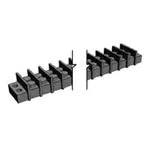 Double-Row Barrier Terminal Block – 12 Position, .374" Pitch with Binding Screws TekShack
