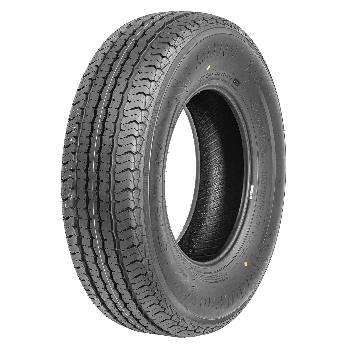 SunF Trailer Tire 8 PR Tubeless Haulpro (set of 2) SUNF