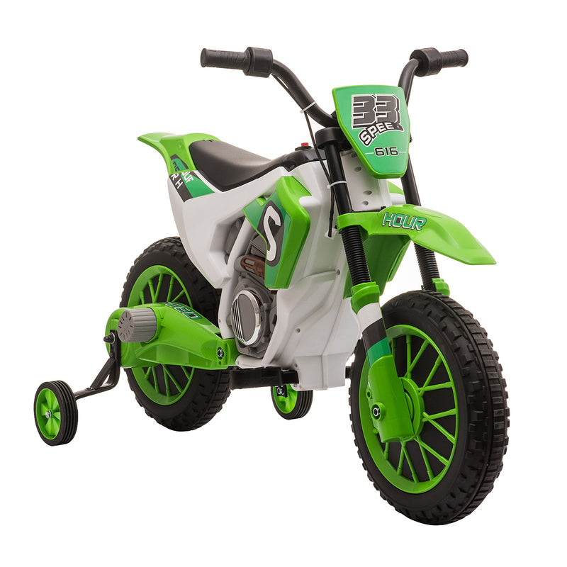 12V Rechargeable Dirt Bike Toy with Training Wheels - Perfect for Little Riders!