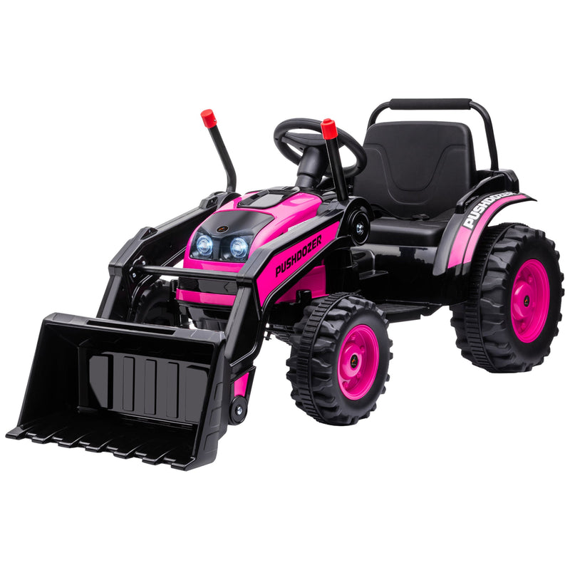 Excavator 6V Battery Tractor with Music and Headlight for Kids' Riding Fun