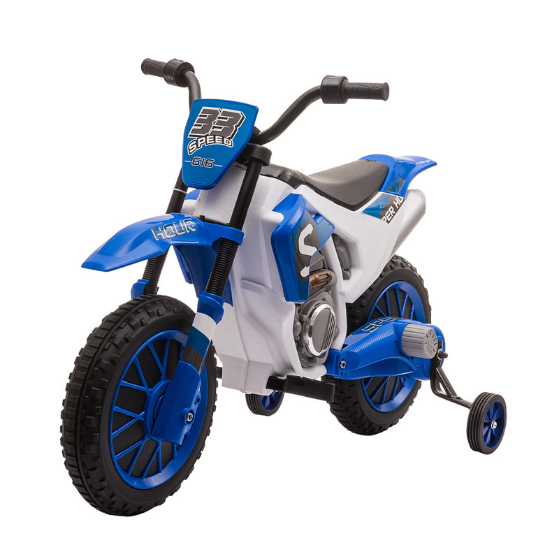 12V Rechargeable Dirt Bike Toy with Training Wheels - Perfect for Little Riders!