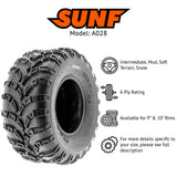 SunF ATV TIRE/UTV TIRE All Terrain 6 PR Tubeless A028 (set of 2) SUNF