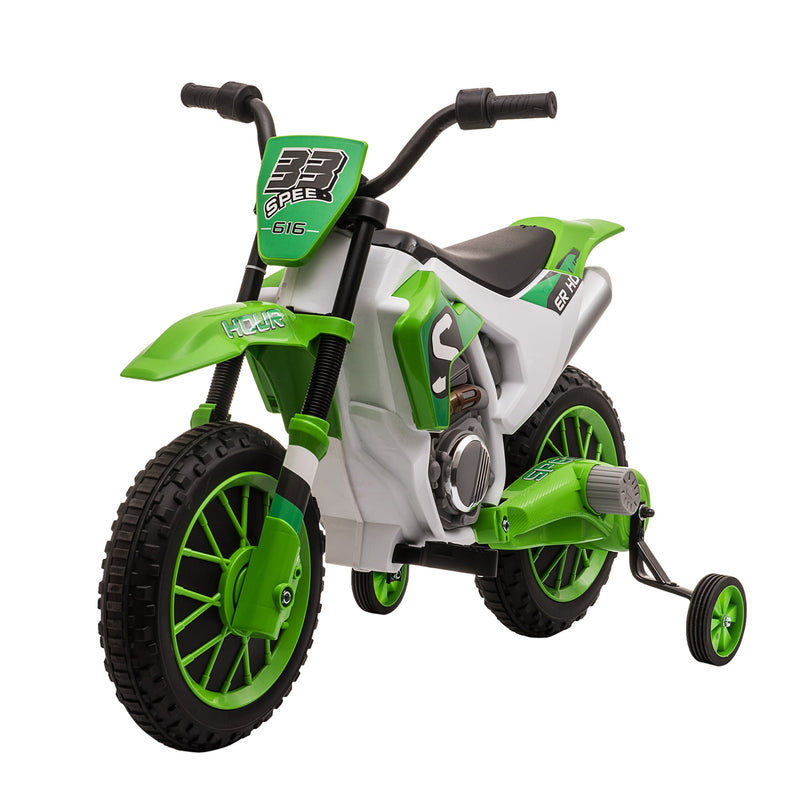 12V Rechargeable Dirt Bike Toy with Training Wheels - Perfect for Little Riders!
