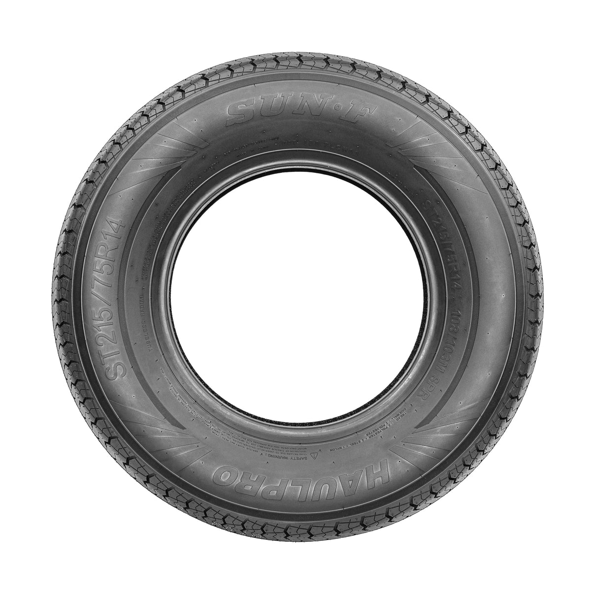 SunF Trailer Tire 8 PR Tubeless Haulpro (set of 2) SUNF