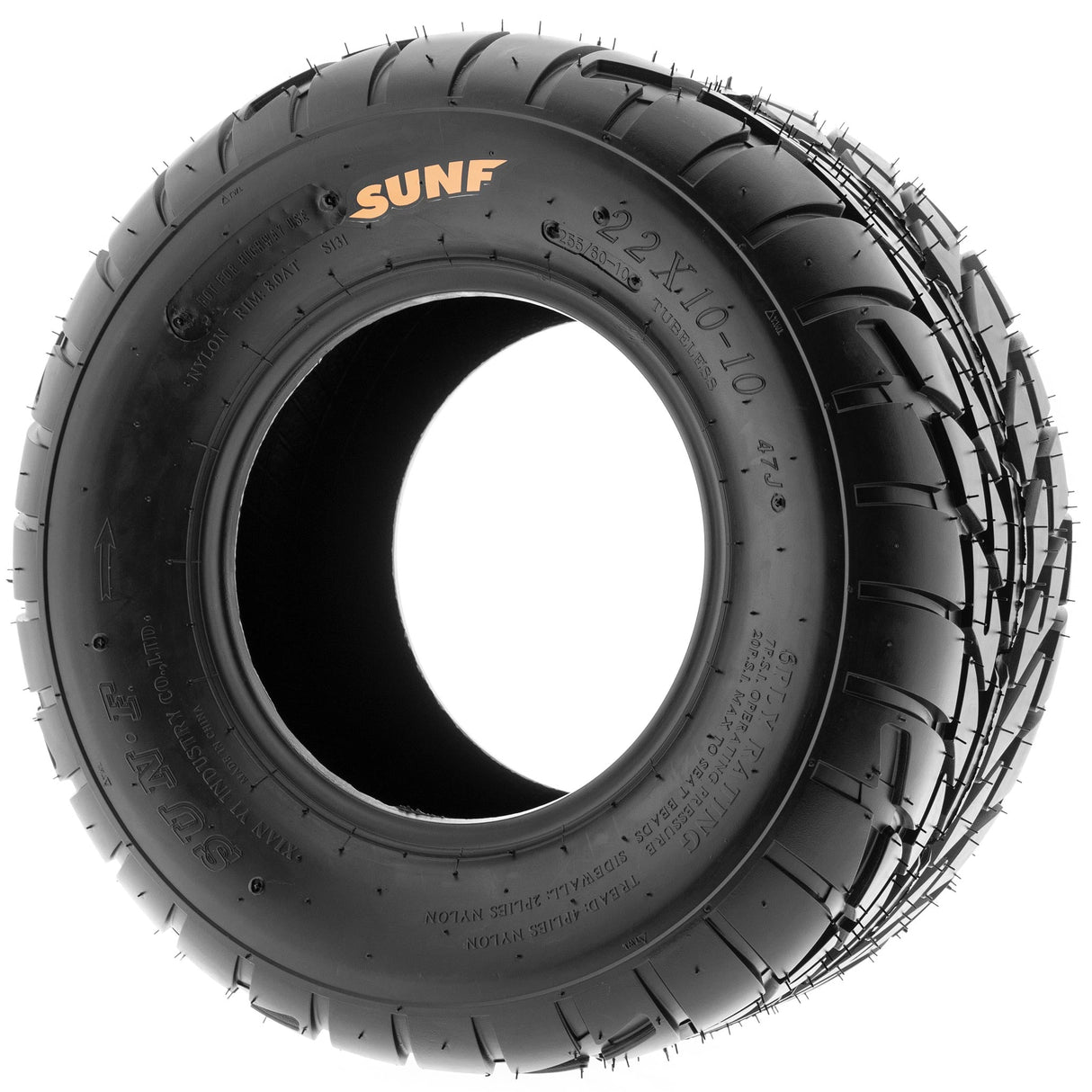SunF ATV TIRE/UTV TIRE SPORT DIRT FLAT TRACK  6 PR Tubeless A021 SUNF