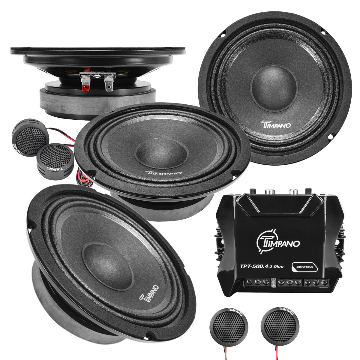 500 Watts Car Stereo Bundle Timpano Audio