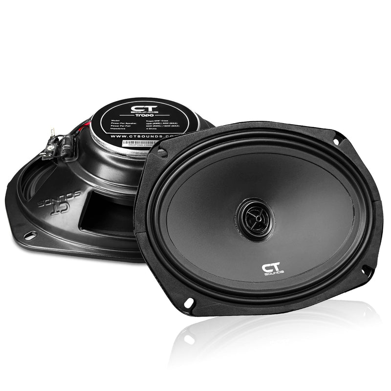 TROPO-6X9-COX // 80 Watts RMS 6x9" Shallow-Mount Car Speakers, Pair CT Sounds