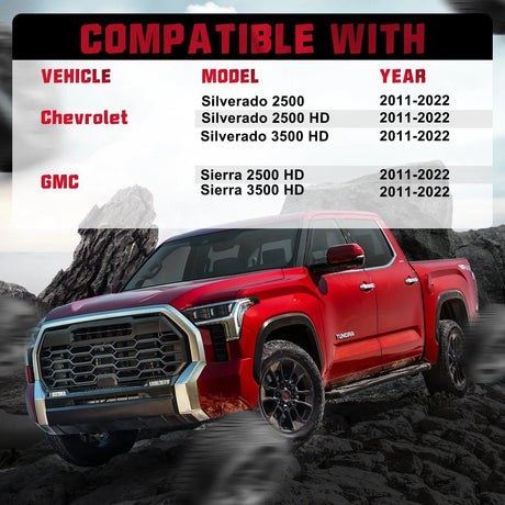 1.5/2 Inches 2011-2022 Chevy Chevrolet Silverado GMC Sierra 2500 3500 8x180mm Wheel Spacers 4PCS Flashark