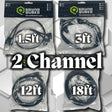 SoundQubed Twisted OFC 2-Channel RCA Interconnect Cables