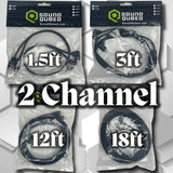 SoundQubed Twisted OFC 2-Channel RCA Interconnect Cables