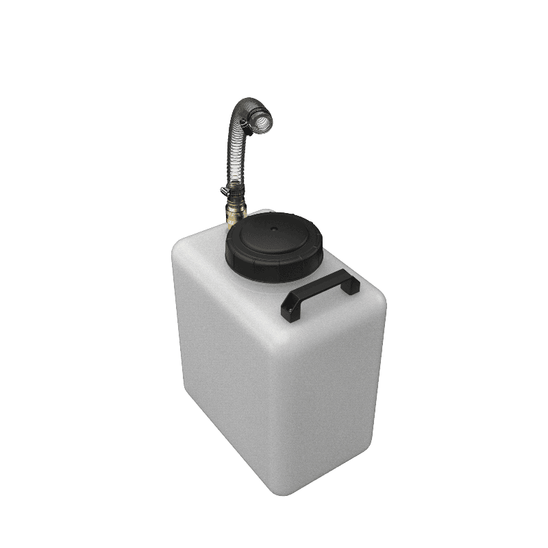 7 Gallon RV Portable Galley Grey Water Tank S&B
