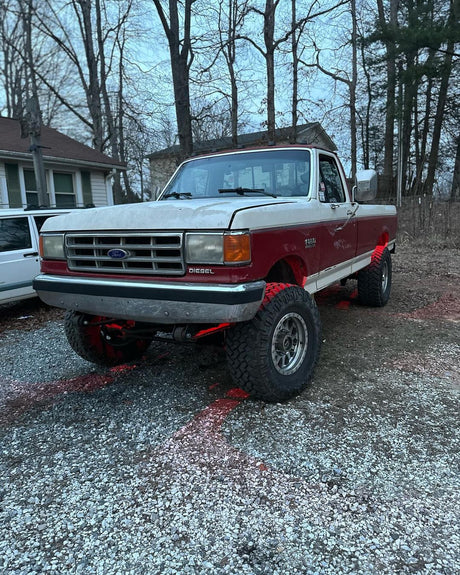 2" Front Shackle Reversal (Super Duty Spring) - 1985-1991 Ford F-Series Sky's Offroad Design