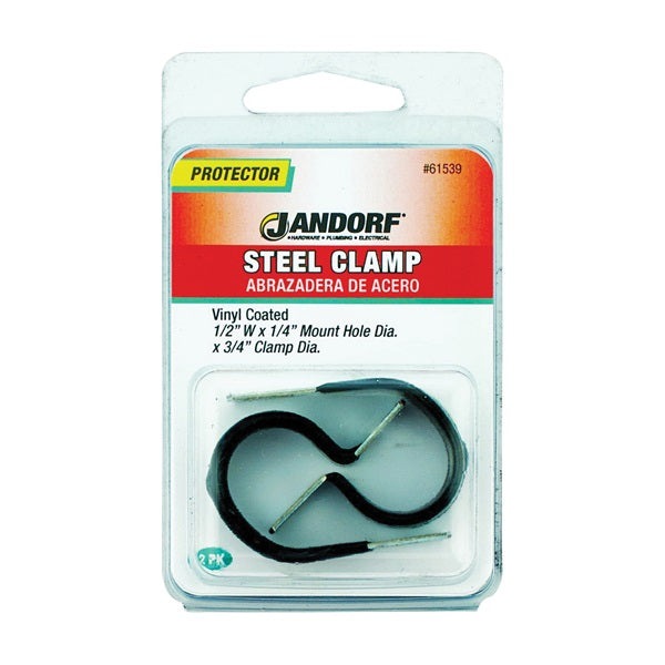 JANDORF CLAMP Steel Vinyl Coat 2 PK 61539 Jandorf