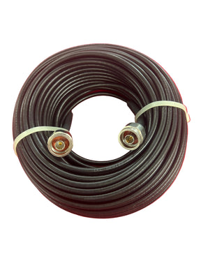 100 ft RG58C/U Coax Cable with N Type Straight Connectors Generic