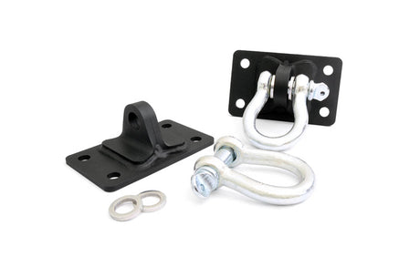 D Ring Shackles and Mounts Stubby Winch Bumpers Jeep Wrangler JK/Wrangler Unlimited (07-18) Rough Country