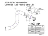 HSP Cold Side Tube - Factory Style, 2003-2004 Chevrolet / GMC 6.6L Duramax LB7 HSP Diesel