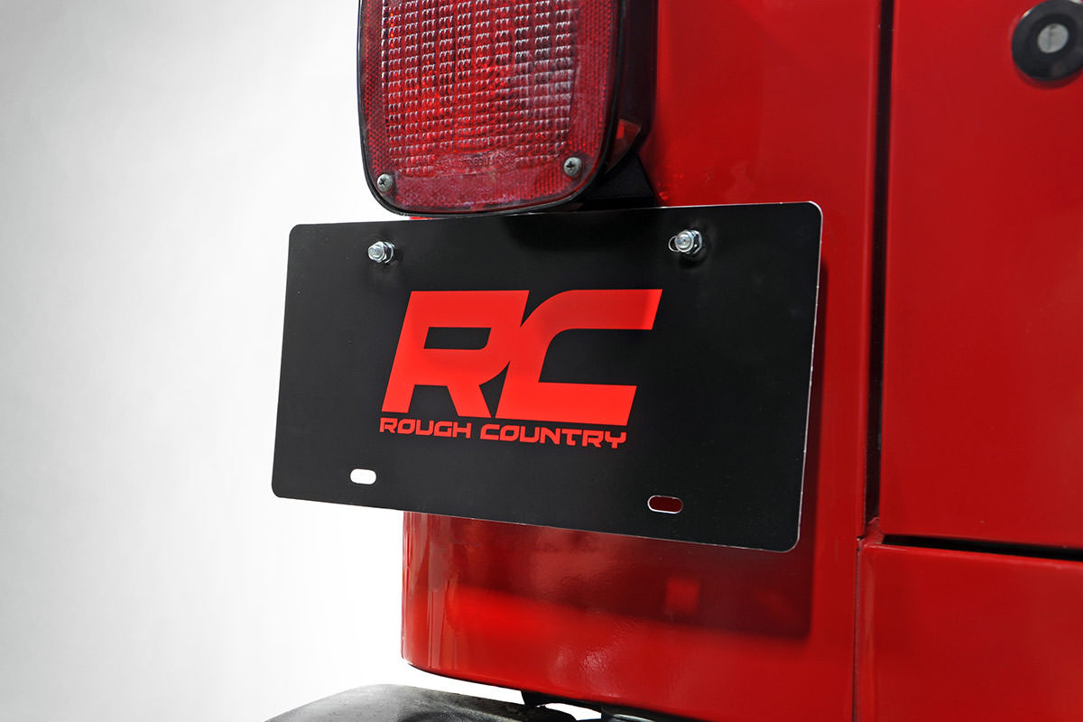 License Plate Adapter Jeep Wrangler TJ (97-06)/Wrangler Unlimited (04-06) Rough Country