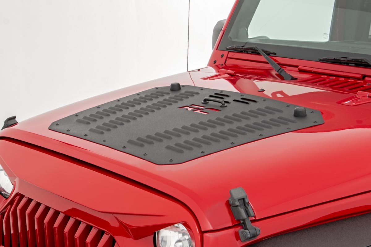 Jeep Powder Coated Hood Louver 07-18 Wrangler JK Rough Country