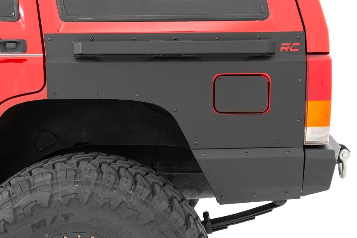 Fender & Quarter Panel Armor Rear Combo Jeep Cherokee XJ 2WD/4WD (84-96) Rough Country