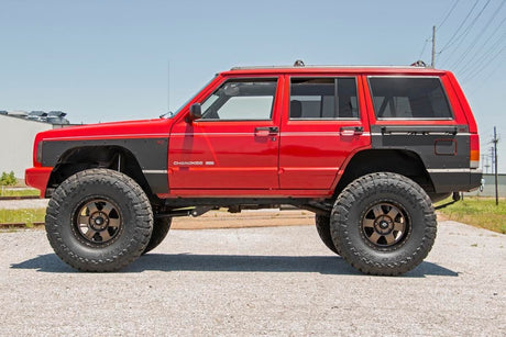 Fender & Quarter Panel Armor Rear Combo Jeep Cherokee XJ 2WD/4WD (84-96) Rough Country