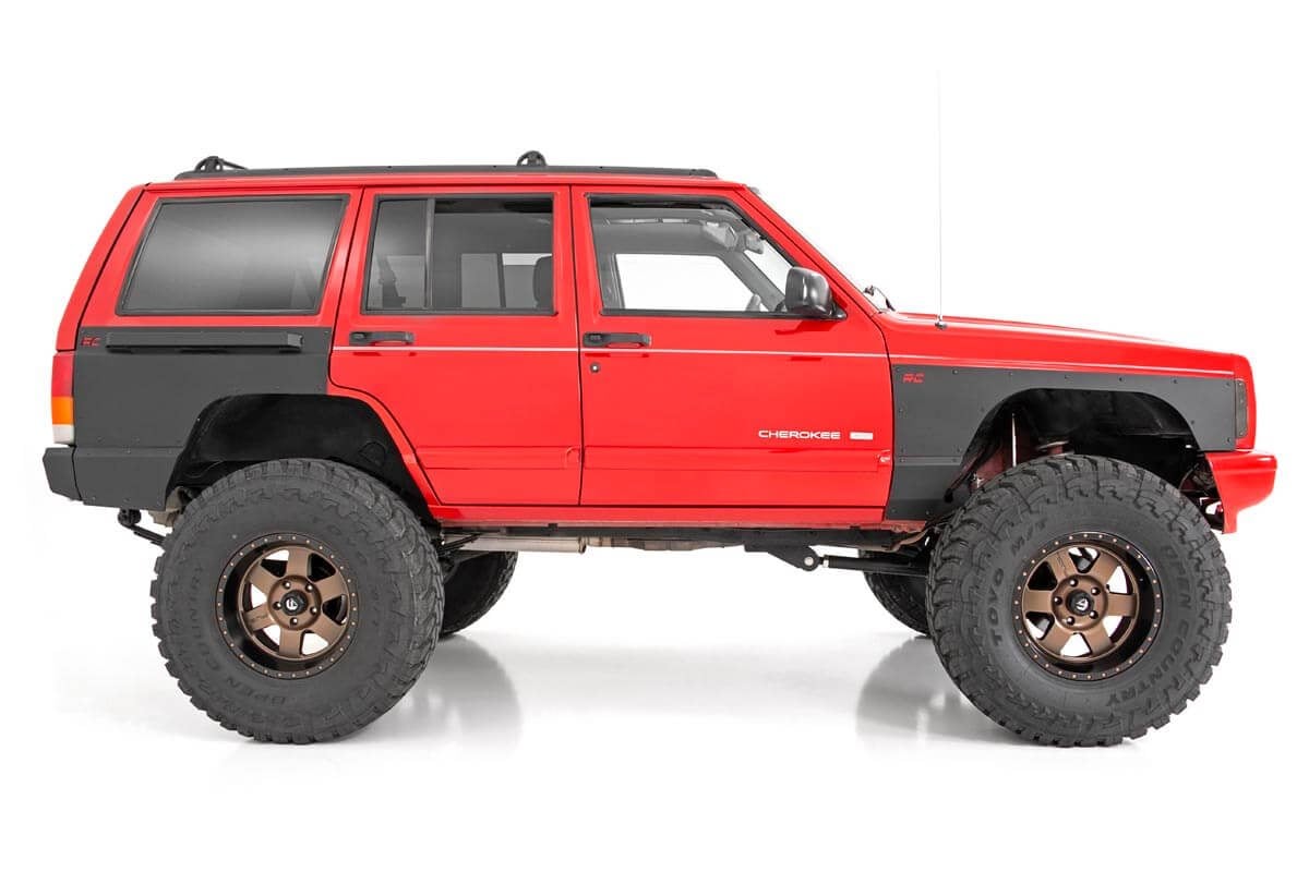 Full Body Armor FR & RR Combo Jeep Cherokee XJ 2WD/4WD (1997-2001) Rough Country