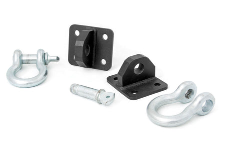 D Ring Shackles and Mounts TJ Stubby XJ Winch Jeep Cherokee XJ (84-01)/Wrangler TJ (97-06) Rough Country