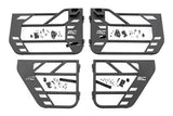 Tubular Doors Front and Rear Jeep Gladiator JT/Wrangler JL 4WD (18-26) Rough Country