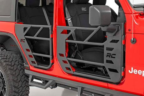 Tubular Doors Front and Rear Jeep Gladiator JT/Wrangler JL 4WD (18-26) Rough Country