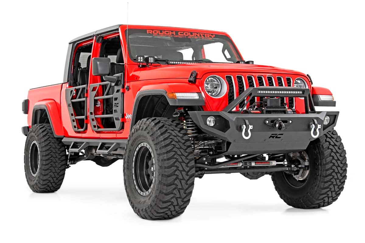 Tubular Doors Front and Rear Jeep Gladiator JT/Wrangler JL 4WD (18-26) Rough Country