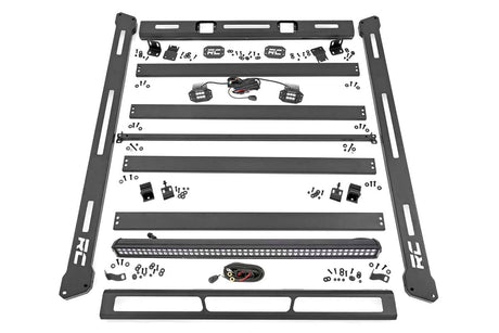 Roof Rack Black Series Lights Jeep Wrangler JL (18-26)/Wrangler Unlimited (18-26) Rough Country