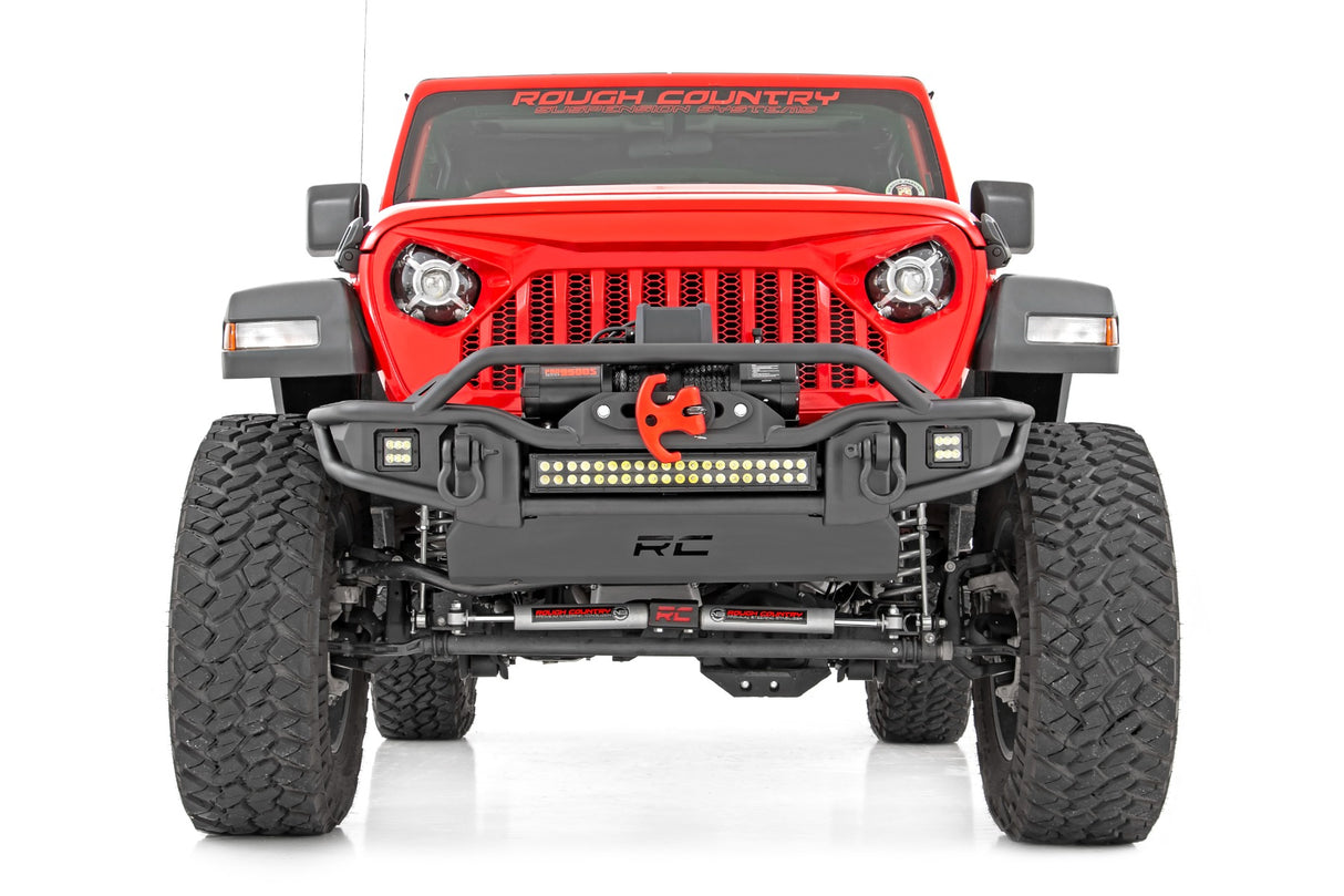 Front Winch Bumper Tubular Skid Plate Jeep Gladiator JT/Wrangler JK & JL/Wrangler Unlimited Rough Country