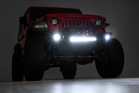 Front Winch Bumper Tubular Skid Plate Jeep Gladiator JT/Wrangler JK & JL/Wrangler Unlimited Rough Country