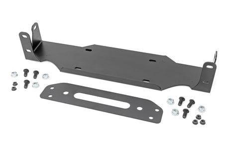 Winch Mounting Plate Modular Steel OE Bumper Jeep Gladiator JT/Wrangler JL (18-26) Rough Country